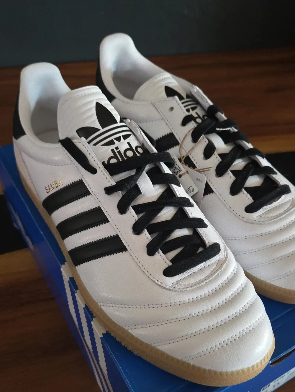 Adidas Samba JP White/Black Men's Sneaker Size 12 NEW WITH TAGS/BOX